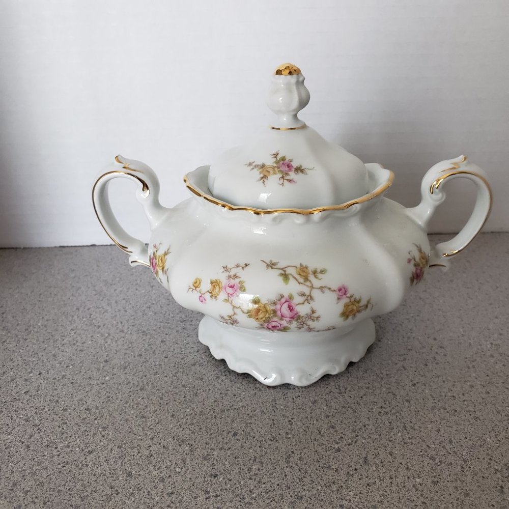 JOHANN HAVILAND Sugar Bowl & Lid Michele
